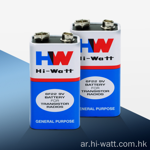 بطارية HW Tigerhead الكربون والزنك 9V 6F22